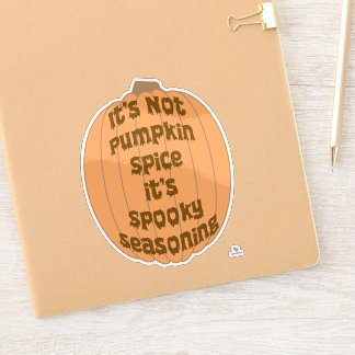 Kein Pumpkin Gewürz Funny Spooky Seasoning Slogan Aufkleber