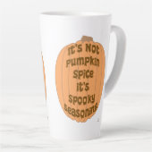 Kein Pumpkin Gewürz Funny Spooky Seasoning Slogan Milchtasse (Rechte Ecke)