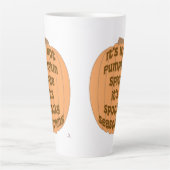 Kein Pumpkin Gewürz Funny Spooky Seasoning Slogan Milchtasse (Vorderseite)