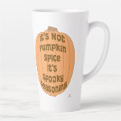 Kein Pumpkin Gewürz Funny Spooky Seasoning Slogan Milchtasse (Rechts)