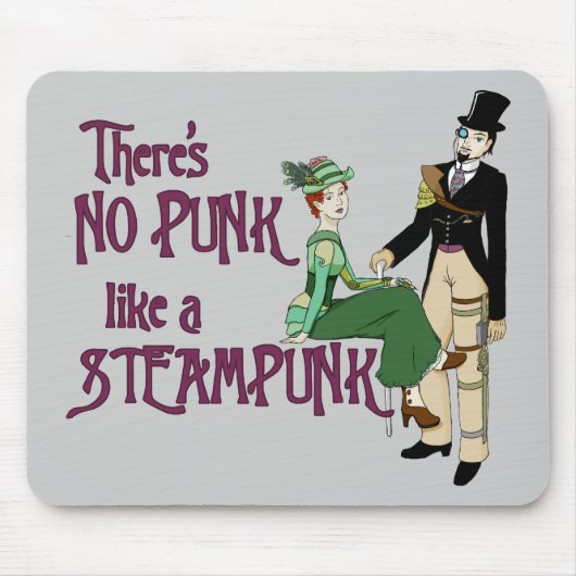 Kein Punk wie ein Steampunk Mousepad (Vorne)