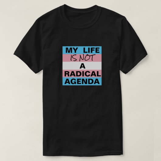 Kein radikaler T - Shirt der Agenda (Design vorne)