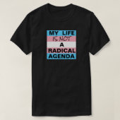 Kein radikaler T - Shirt der Agenda (Design vorne)