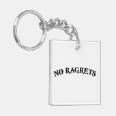 Kein Ragrets Mispelled bedauert Tätowierung Schlüsselanhänger (Vorderseite links)