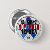 Kein Rasiernovember-Button Button (Vorne & Hinten)