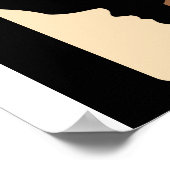 Kein Rassismus mit Rubinvase Poster (Ecke)