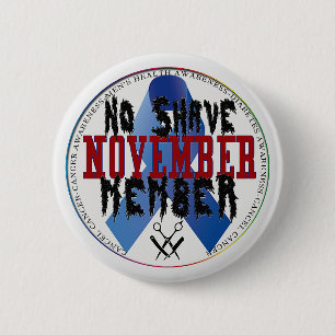 Kein Rasurnovember-Button Button