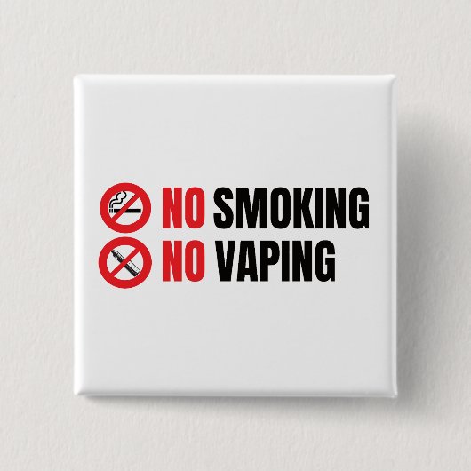 Kein Rauchen Button (Vorderseite)