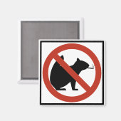 Kein Rauchen Eichhörnchen erlaubt Autobahnzeichen Magnet (Vorderseite/Rückseite)