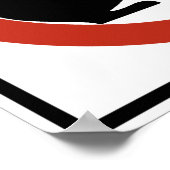 Kein Rauchen Eichhörnchen erlaubt Autobahnzeichen Poster (Ecke)