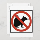 Kein Rauchen Eichhörnchen erlaubt Autobahnzeichen Postkarte (Vorne/Hinten)