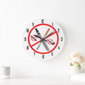 KEIN RAUCHEN GROßE WANDUHR (Zuhause)
