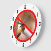 KEIN RAUCHEN GROßE WANDUHR (Winkel)