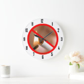 KEIN RAUCHEN GROßE WANDUHR (Zuhause)