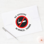 KEIN RAUCHEN IM FAHRZEUG. DANK RUNDER AUFKLEBER (Umschlag)