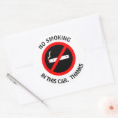 KEIN RAUCHEN IN DIESEM AUTO. DANK RUNDER AUFKLEBER (Umschlag)