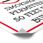 Kein Rauchen in diesem Gebäude Bitte unterschreibe Poster (Ecke)