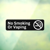 Kein Rauchen, kein Schwanken der Schaufensterfront Fensteraufkleber (Blatt 3)