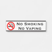 Kein Rauchen Keine Zeichen an der Tür erkennen Türschild (Vorderseite )