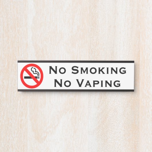 Kein Rauchen Keine Zeichen an der Tür erkennen Türschild (Vorderseite )