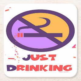 KEIN RAUCHEN, NUR GETRÄNKE Papier Untersetzer