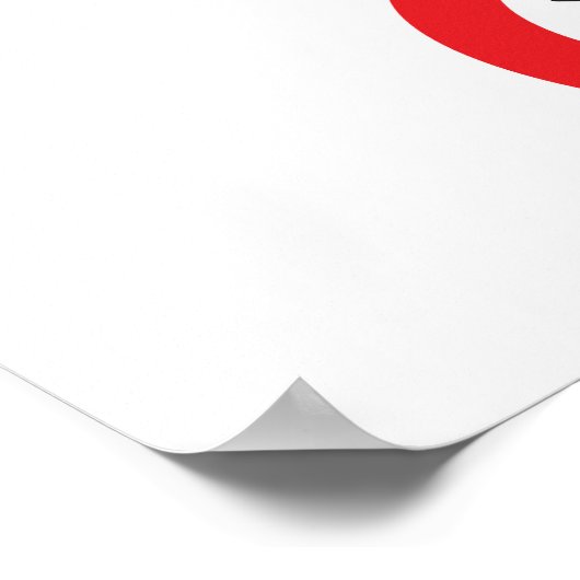 Kein Rauchen Poster (Ecke)