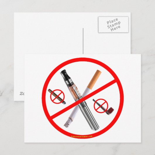 KEIN RAUCHEN POSTKARTE (Vorne/Hinten)