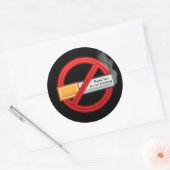 Kein Raucher-Aufkleber Runder Aufkleber (Umschlag)