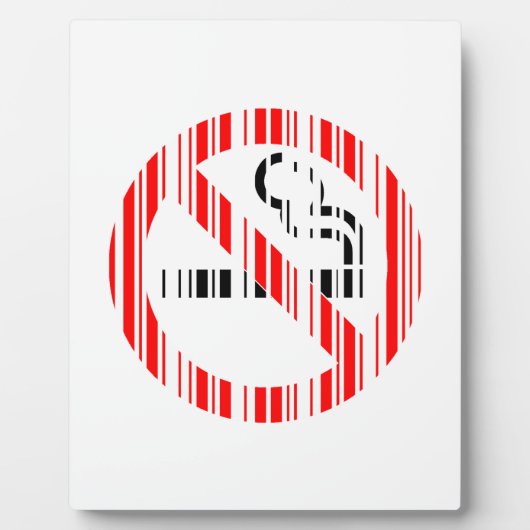 KEIN RAUCHER-BAR-CODE-Zeichen für das Barcode-Must Fotoplatte (Vorderseite)