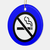 Kein Raucher-Ornament Keramik Ornament (Links)