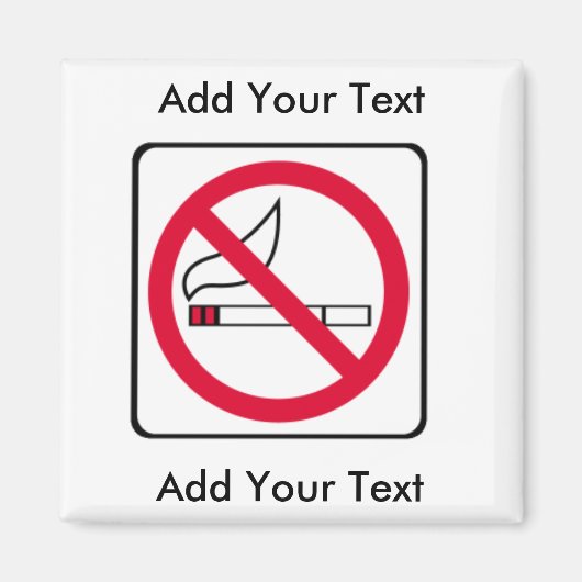 KEIN RAUCHERZEICHEN MAGNET (Vorne)