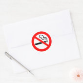 KEIN RAUCHSIGNAL - VERBIETEN VON ZIGARETTEN RUNDER AUFKLEBER (Umschlag)