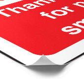 Kein Rauchverbot für Ihr Restaurant oder Ihr Gesch Poster (Ecke)