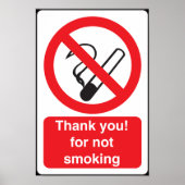 Kein Rauchverbot für Ihr Restaurant oder Ihr Gesch Poster (Vorne)