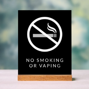 Kein Rauchverbot oder Vaping-Zeichen Acrylschild