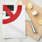 KEIN Rauchverbot ⚠ thailändisches ⚠ Geschirrtuch (Viertel Falte)