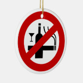 KEIN Rauchverbot ⚠ thailändisches ⚠ Keramikornament (Rechts)