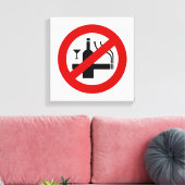 KEIN Rauchverbot ⚠ thailändisches ⚠ Leinwanddruck (Insitu (Wohnzimmer))