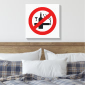 KEIN Rauchverbot ⚠ thailändisches ⚠ Leinwanddruck (Insitu (Schlafzimmer))