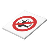 KEIN Rauchverbot ⚠ thailändisches ⚠ Notizblock (Rotiert)