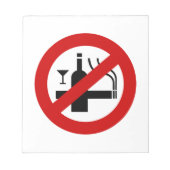 KEIN Rauchverbot ⚠ thailändisches ⚠ Notizblock (Vorderseite)