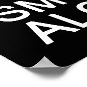 KEIN Rauchverbot ⚠ thailändisches ⚠ Poster (Ecke)