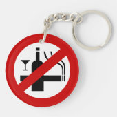 KEIN Rauchverbot ⚠ thailändisches ⚠ Schlüsselanhänger (Rückseite)
