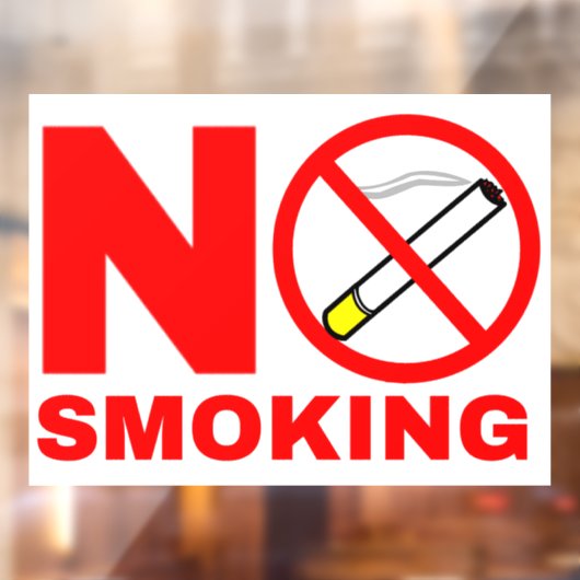 Kein Rauchzeichen Fensteraufkleber (Blatt 2)