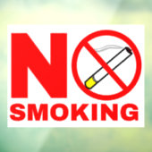 Kein Rauchzeichen Fensteraufkleber (Blatt 3)