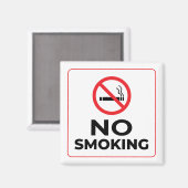 Kein Rauchzeichen Magnet (Vorderseite/Rückseite)