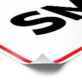 Kein Rauchzeichen Poster (Ecke)