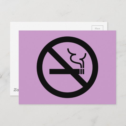 Kein Rauchzeichen Postkarte (Vorne/Hinten)