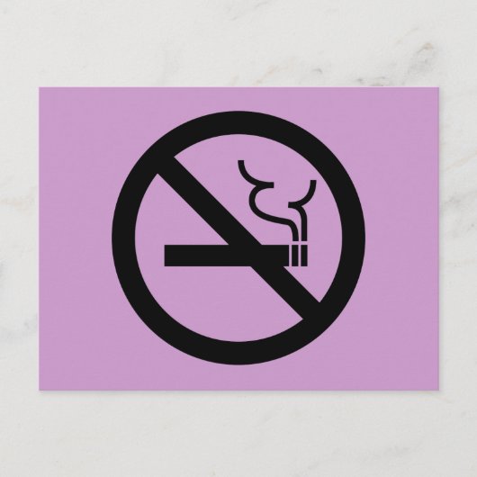 Kein Rauchzeichen Postkarte (Vorderseite)