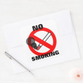 Kein Rauchzeichen Quadratischer Aufkleber (Umschlag)